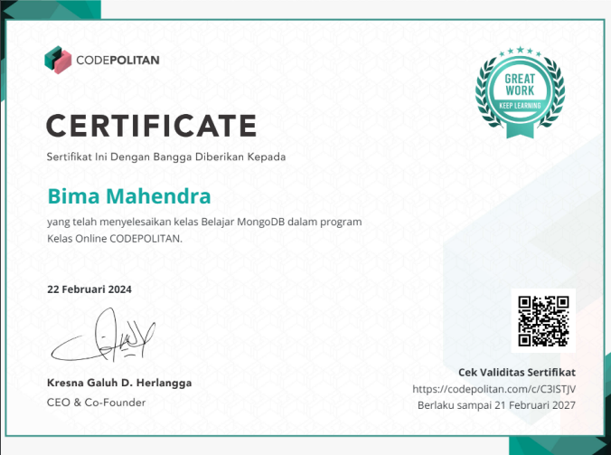 Belajar MonggoDB